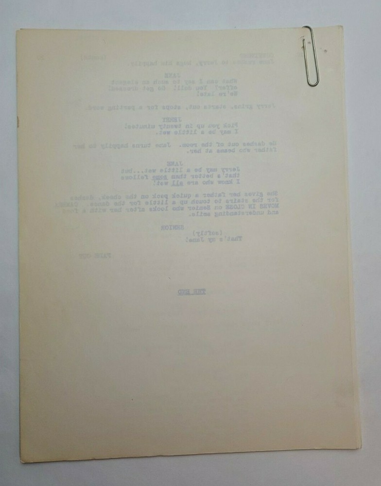 JANE / 1961 Unproduced TV Series Script "The Ensign", Revue Studios