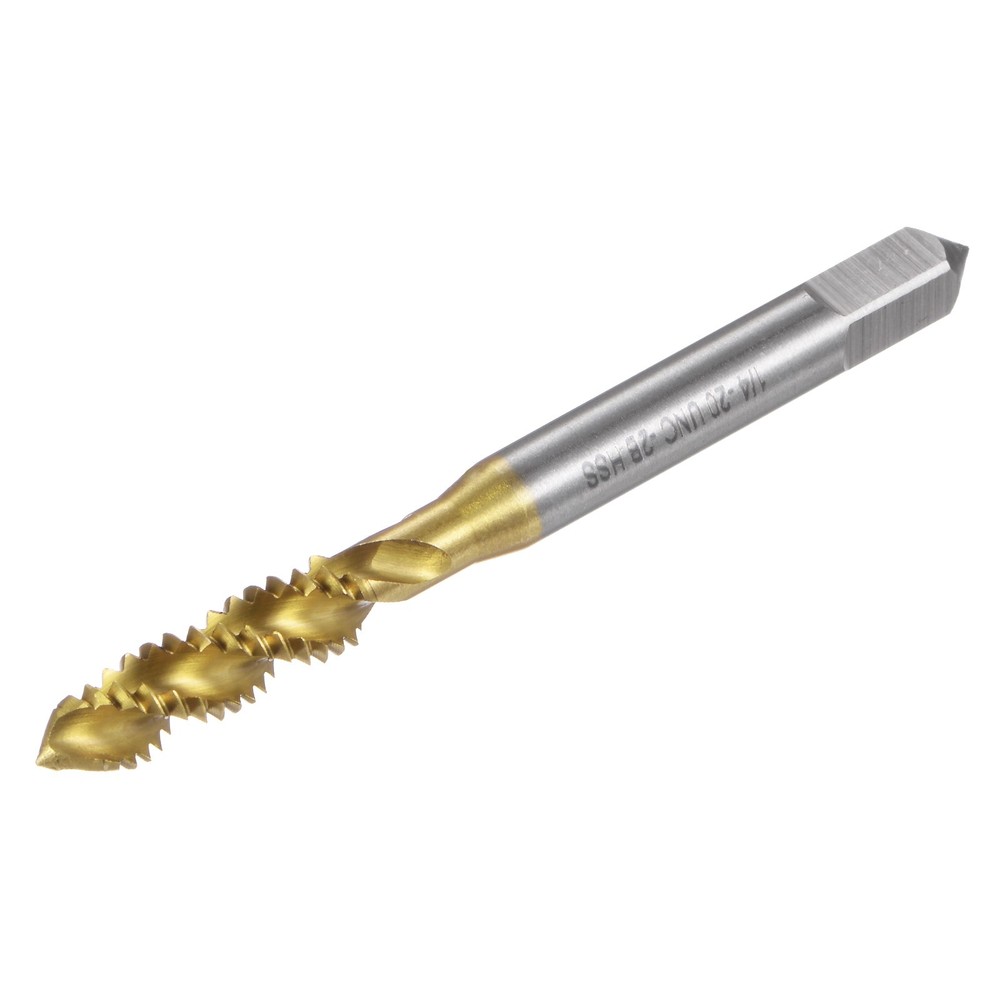 Spiral Flute Thread Taps 1/4-20 UNC 2B Titanium Coated Screw Threading Tapping