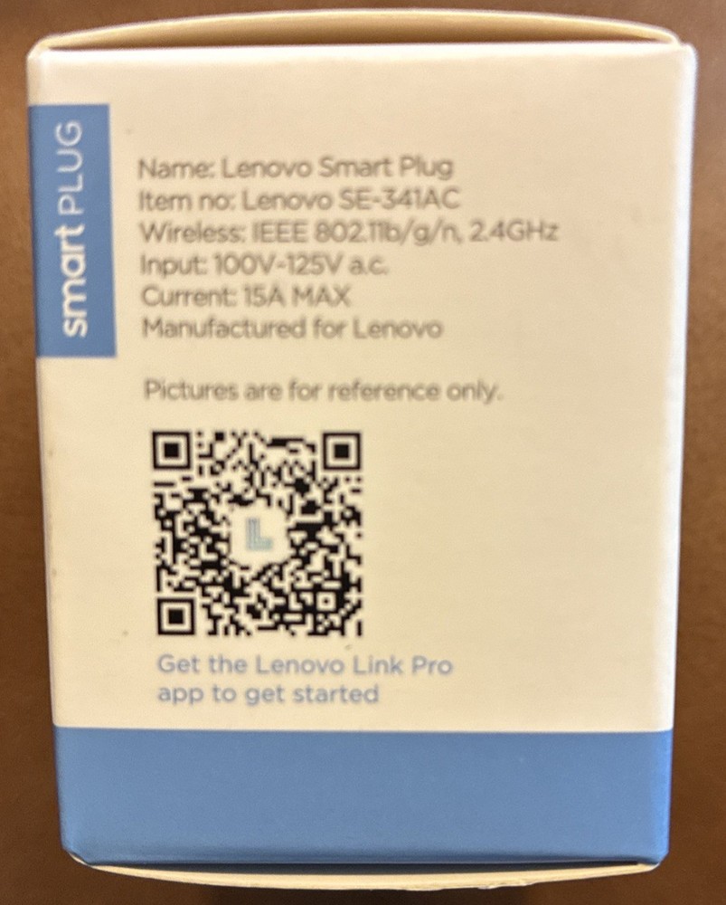 Lenovo Smart Plug Model SE-341AC Alexa Hey Google