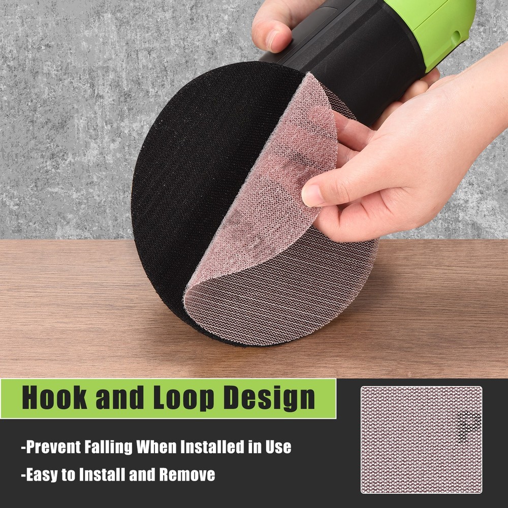 50 Pcs 3 Inch Grid Sanding Discs, 40 Grit Wall Sanding Discs