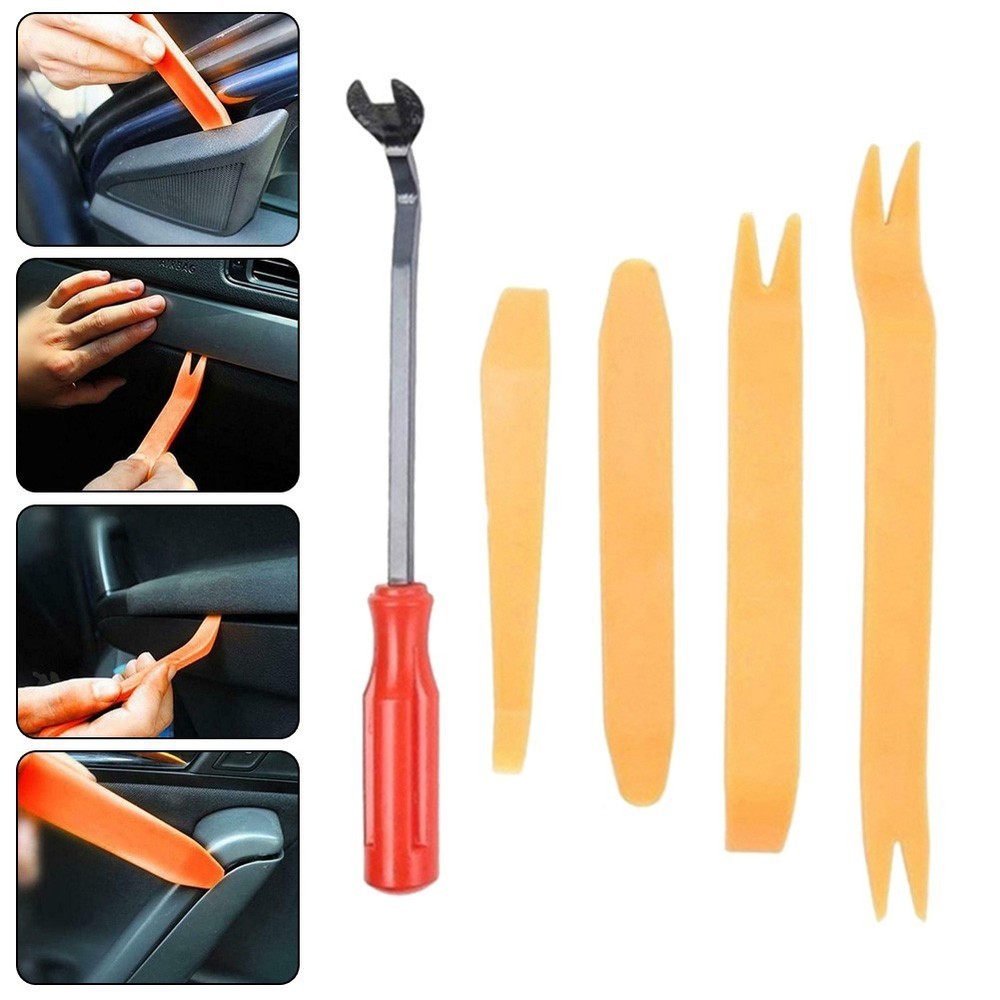 5 PCS Auto Interior Trim Removal Tools Door Panel Fastener Dashboard Kit