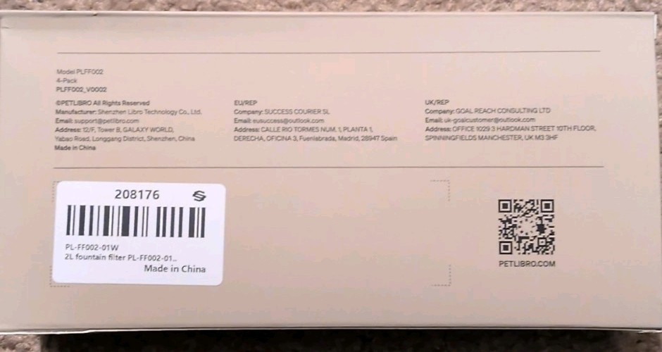 PETLIBRO Capsule Replacement Filter 4 Pack Compatible With Fountain PLWF002.