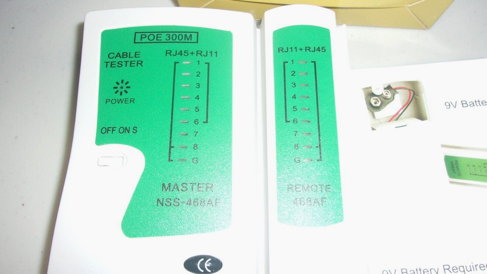 ETHERNET CABLE TESTER FOR VARIOUS CAT WIRE