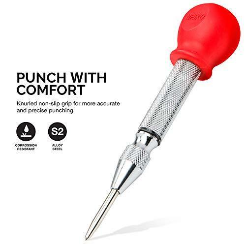 Neiko 02638A 5" Automatic Center Hole Punch | Adjustable Impact