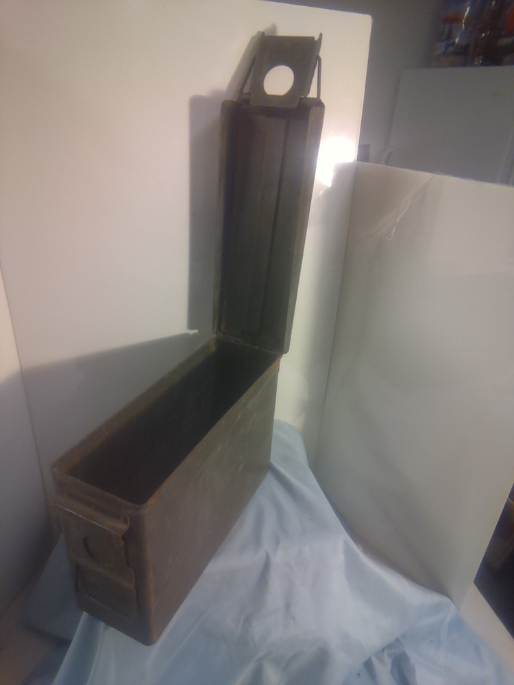 Vintage Ammunition Metal Container Empty