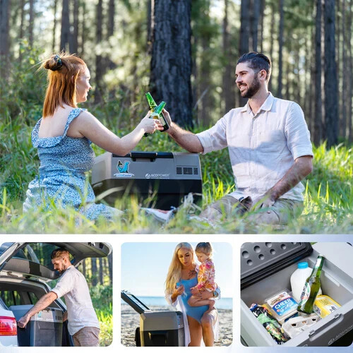ACOPower 42QT Pro Portable Solar Powered Car Fridge Freezer, RV APP Control