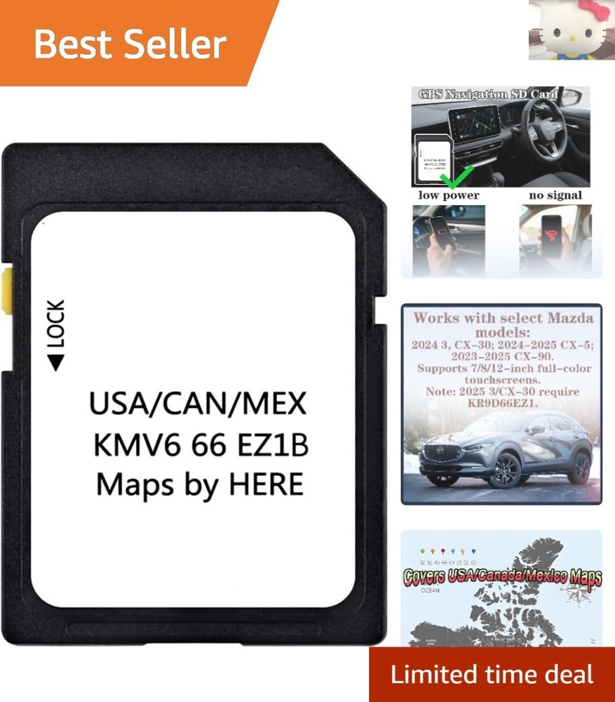 2024 Mazda Navigation SD Card - Offline Use with Waterproof, Class 10 Technology