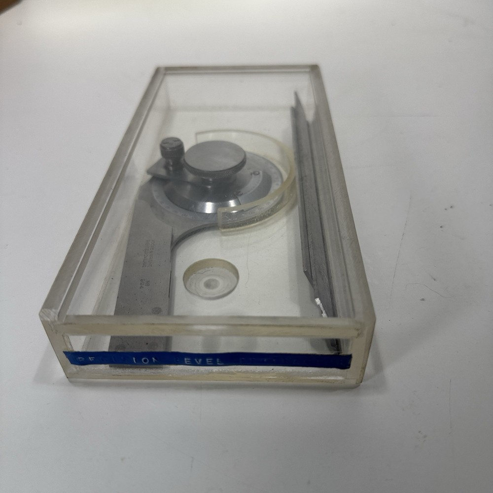 MOORE & WRIGHT SHEFFIELD 994 Vernier Bevel Precision Protractor H63/48 custom
