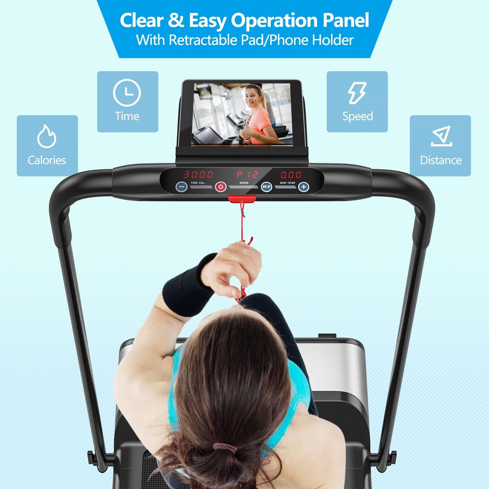 450W Ultra-thin Electric Folding Treadmill Motorized Running Jogging Machine