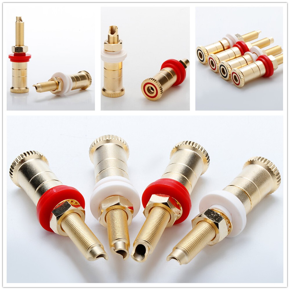4PCS/2PCS Binding Posts Jack Banana Socket Terminal Short/Long Thread Connectors