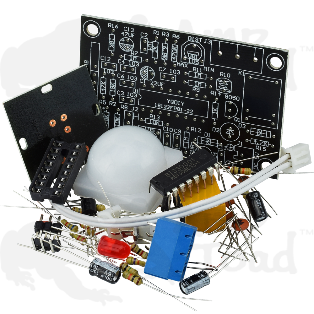 Pyroelectric Infrared (PIR) Motion Sensor Switch DIY [SOLDERING REQUIRED]