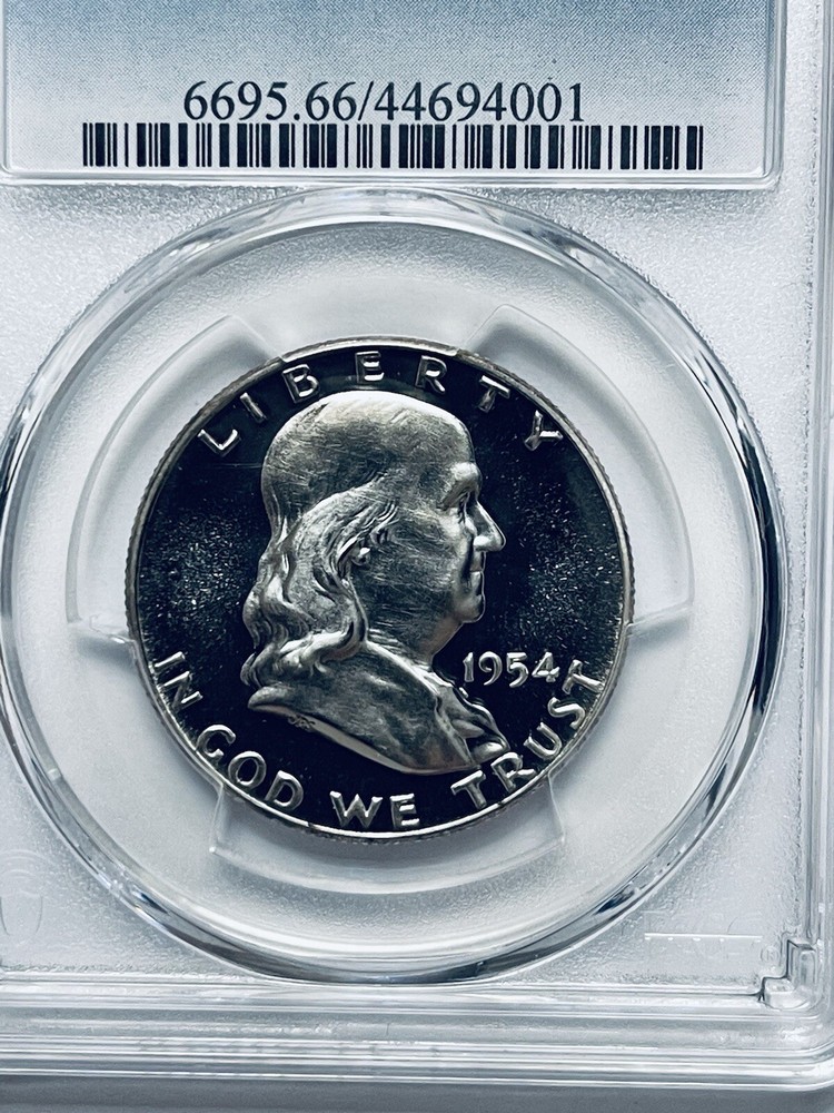 1954 Franklin Silver Half Dollar PCGS PR66
