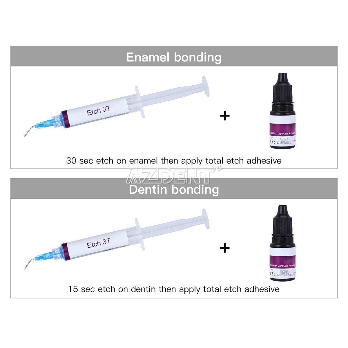 1-100X Dental Acid Etch Etching Gel 37% 5ml/syringe