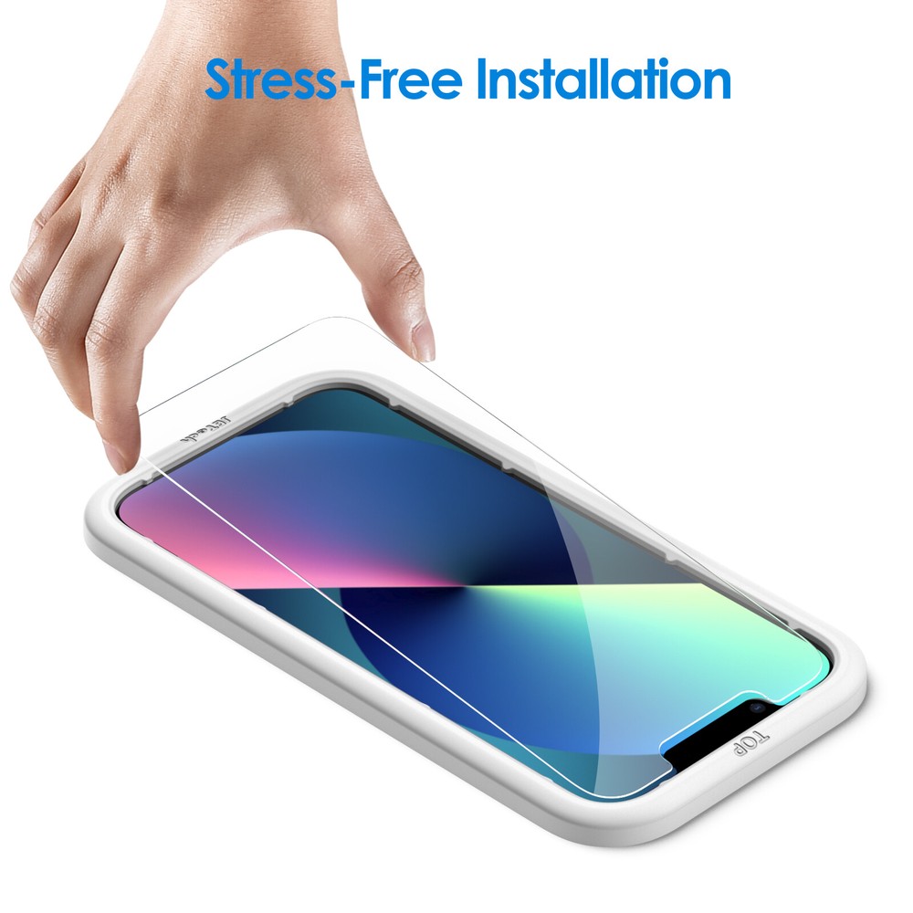 Screen Protector for iPhone 13 mini with Camera Lens Protector, 2-Pack Each