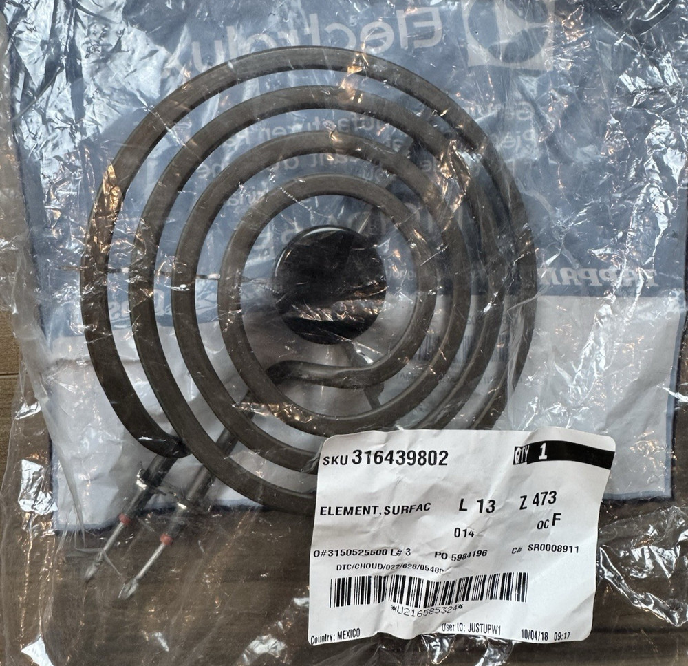 OEM Frigidaire 316439802 Appliance 6" Surface Element