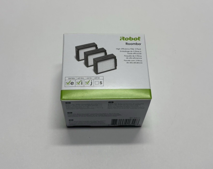Genuine iRobot Roomba High Efficiency Filter 3 Pack 4639161 e i j Series OEM NEW