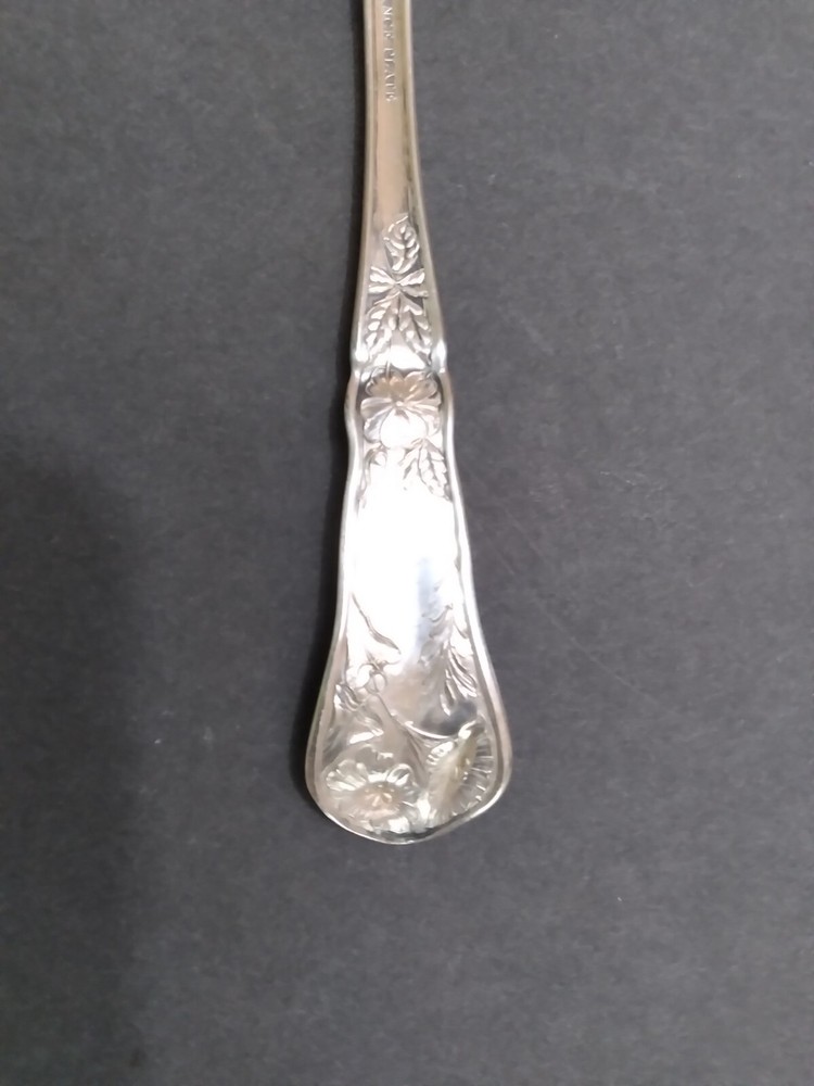 Beautiful Oneida Silverplate Cold Meat Fork Floral