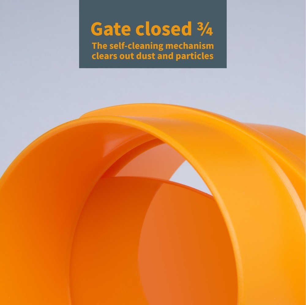 POWERTEC 70295-P4 4-Inch Integrated Blast Gate Clog Resistant, 4PK