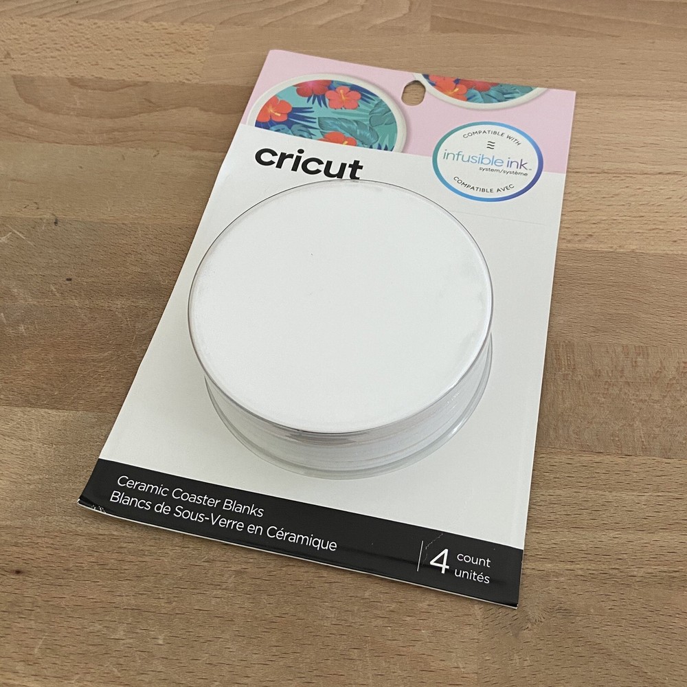 Cricut Ceramic Coaster Blanks Round 4 Count