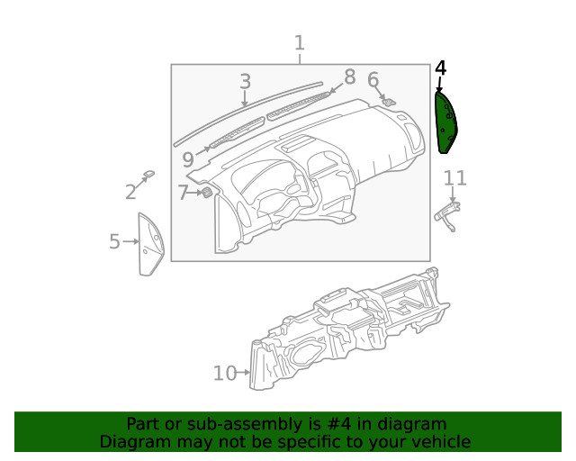 Genuine GM Side Panel 22633082