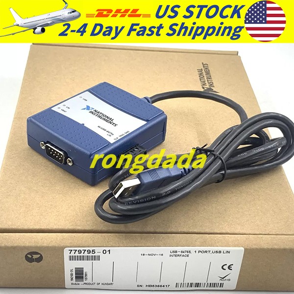 NI USB-8476s National Instruments LIN Interface Device 194210D-21L