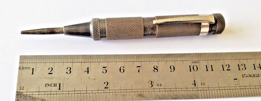 Vintage 1960s Eclipse No.171 Automatic Centre Punch Fully Working Tool Excellent