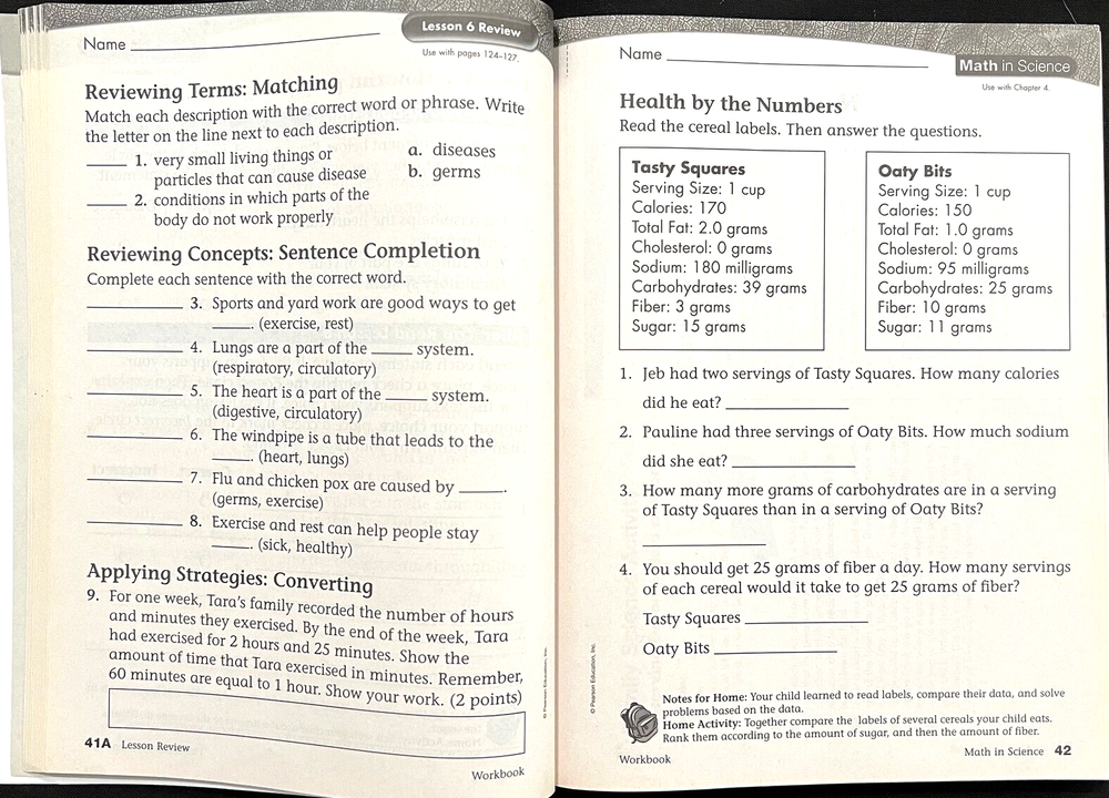 3rd Grade - SCIENCE - WORKBOOK - TEACHER GUIDE (2005, Scott Foresman)