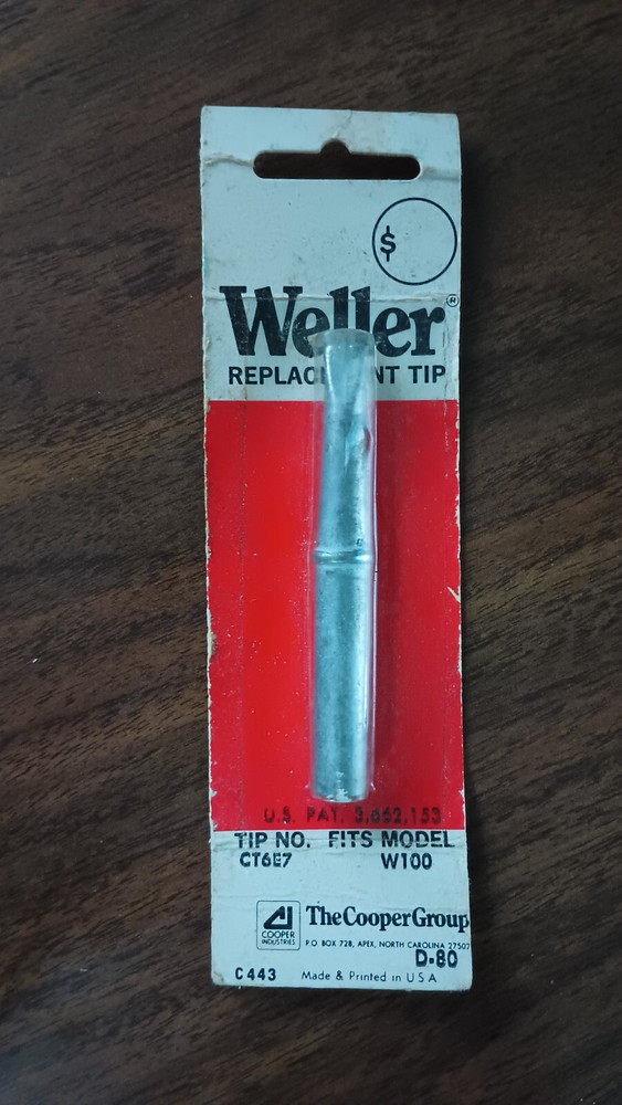 Weller CT6E7 Soldering Iron Screwdriver Replacement Tip, 700 Degrees