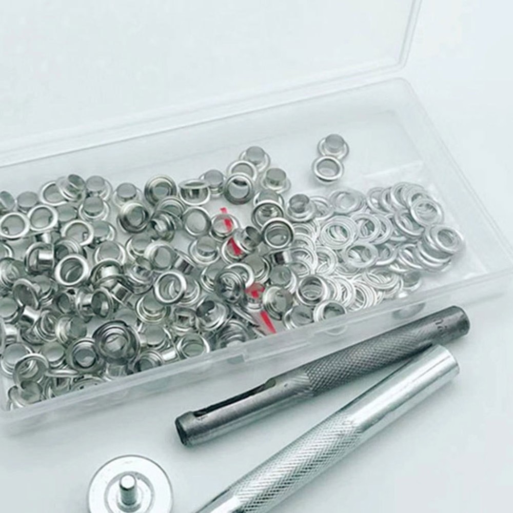 203 PCS Grommet Setting Tool Eyelet Pliers Kit Maker Eyelets Punch