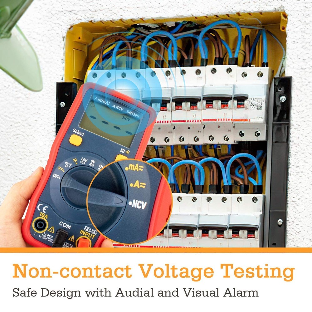 AstroAI Digital Multimeter Volt Meter 4000 Count and 6000 Bundle Red