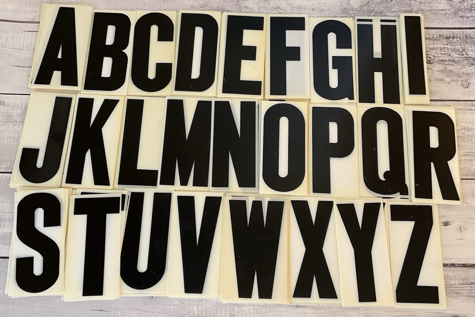 VTG Marquee 6” Plastic Black Alphabet Letters Numbers Punctuation Lot Of 250+