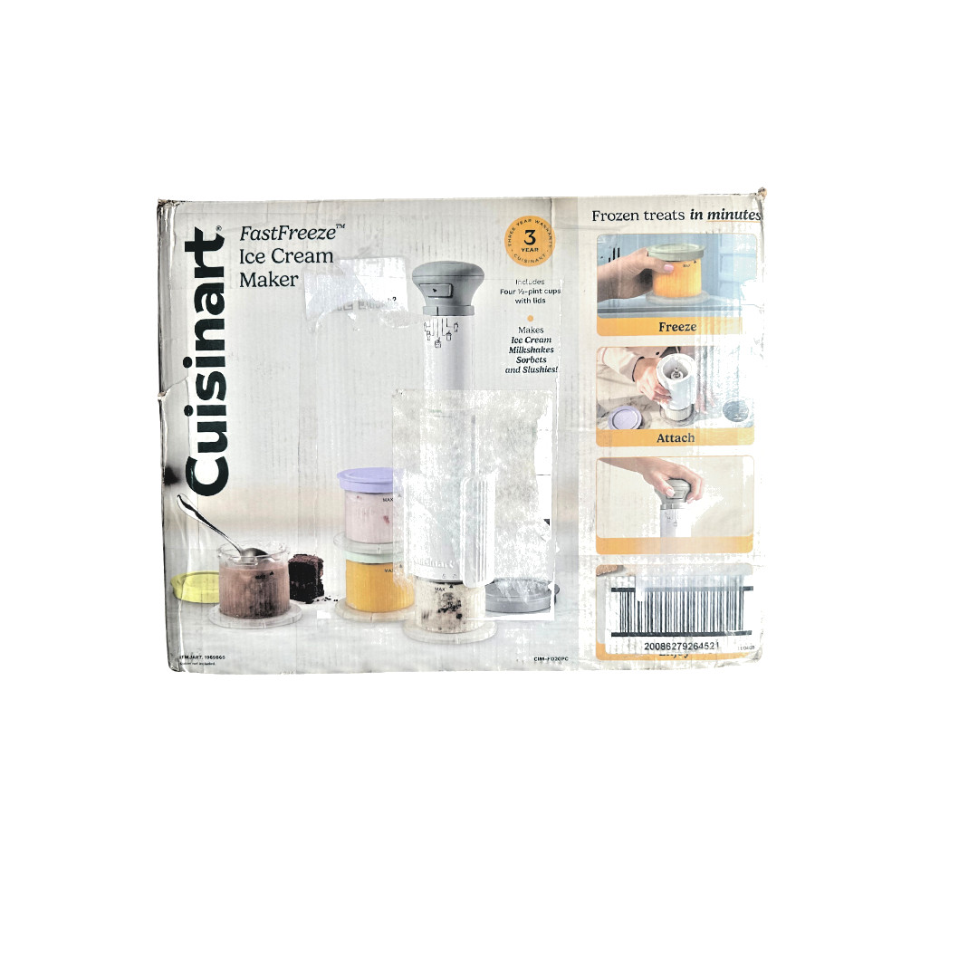 Fast Freeze Ice Cream Cuisinart & Frozen Treat Maker New