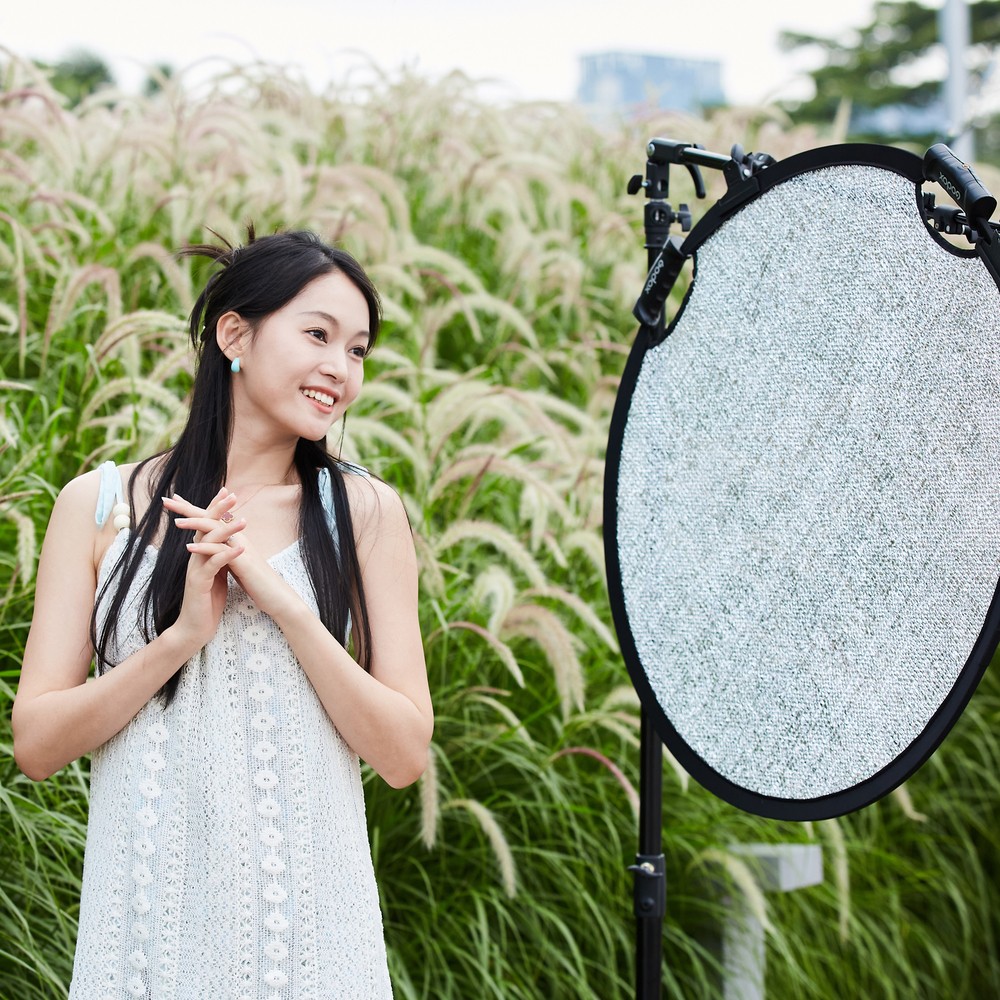 US Godox 55CM W-RFT55 Collapsible Windproof Reflector Portable Diffuser Disc