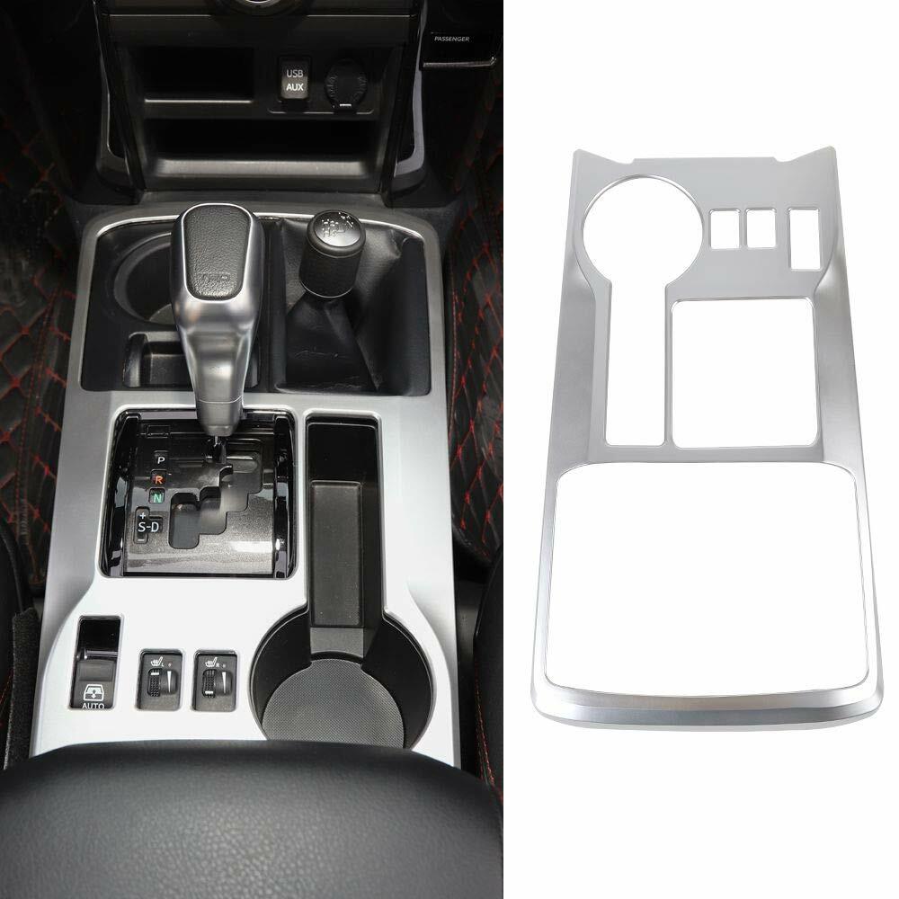 Silver Center Console Gear Shift Box Panel Decor Cover Trim For 4Runner 2010+