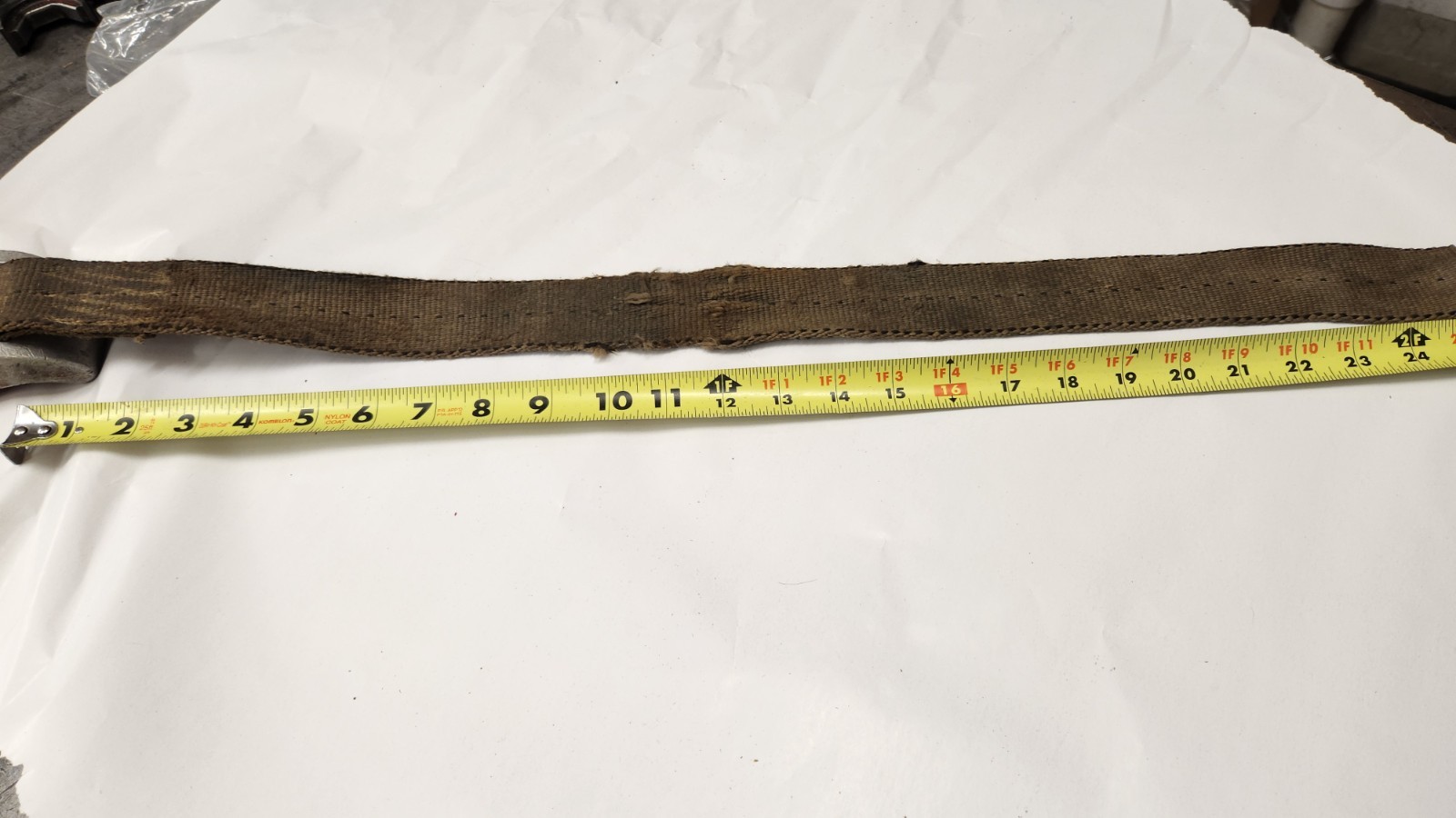 Ridgid No. 5 Adjustable Strap Pipe Wrench, 26" Strap w/Previous Owner Etchings