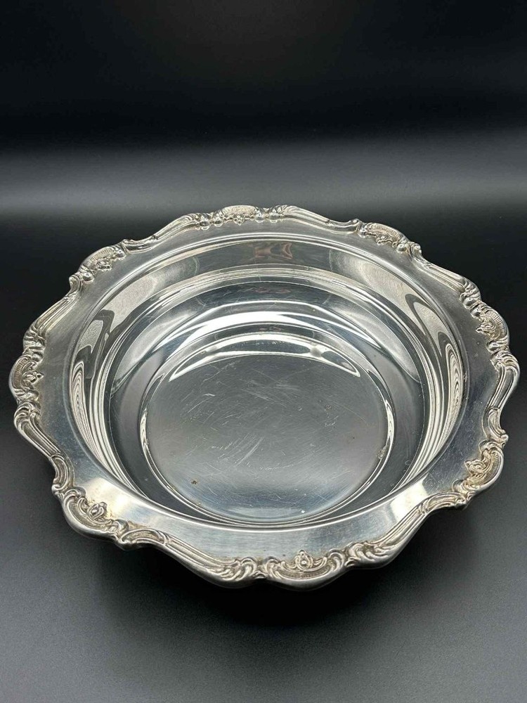 Gorham Heritage YH346 Silverplate Covered Serving Dish 11.5" With Lid