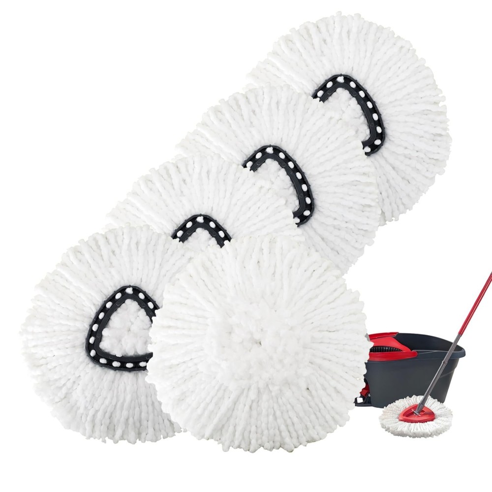 5 Pack Spin Mop Replacement Heads Mop Refills Microfiber Mop Replace Heads Sa...