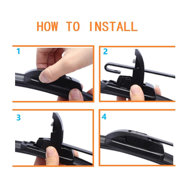 Set of 3 Front & Rear Wiper Blades for Toyota Highlander 2008-2019 OEM Quality