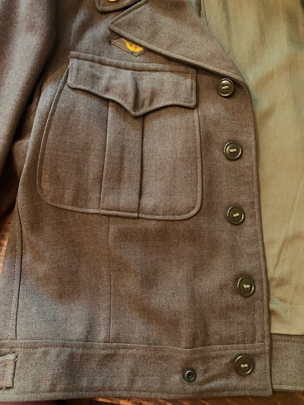 Vintage World War II Army Decorated Wool Jacket