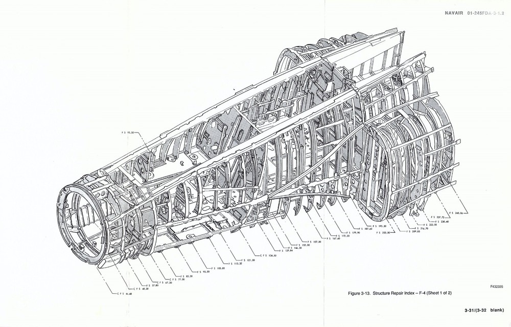 F-4 Phantom II (Navy) 1990 Structural Repair-Fixed Structure Flight Manual - CD