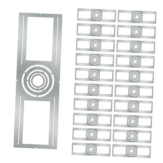 20 Pieces Construction Mounting Plate Bracket with Centered Symmetric