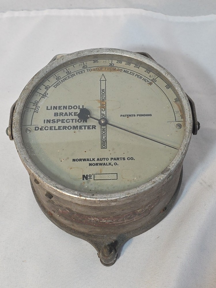 vintage Linendoll brake inspection decelerometer