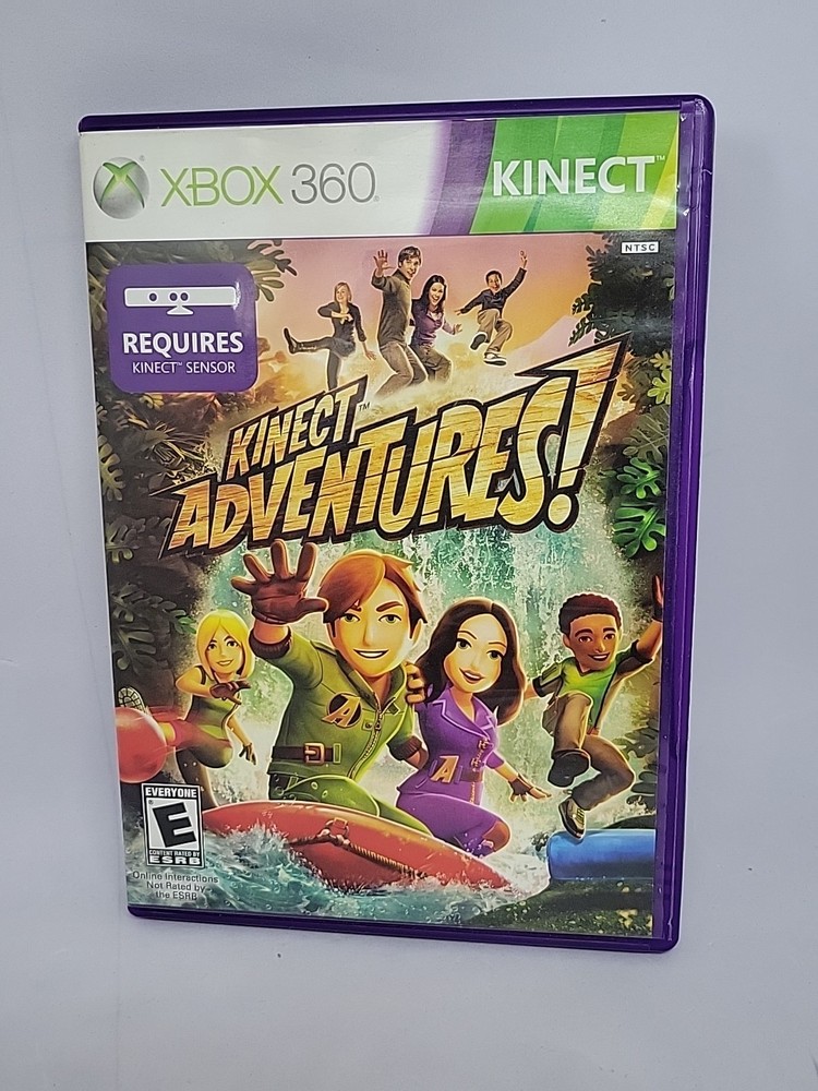 Microsoft Xbox 360 Kinect Motion Sensor Bar Black & 8 Games Bundle 1 is Sealed