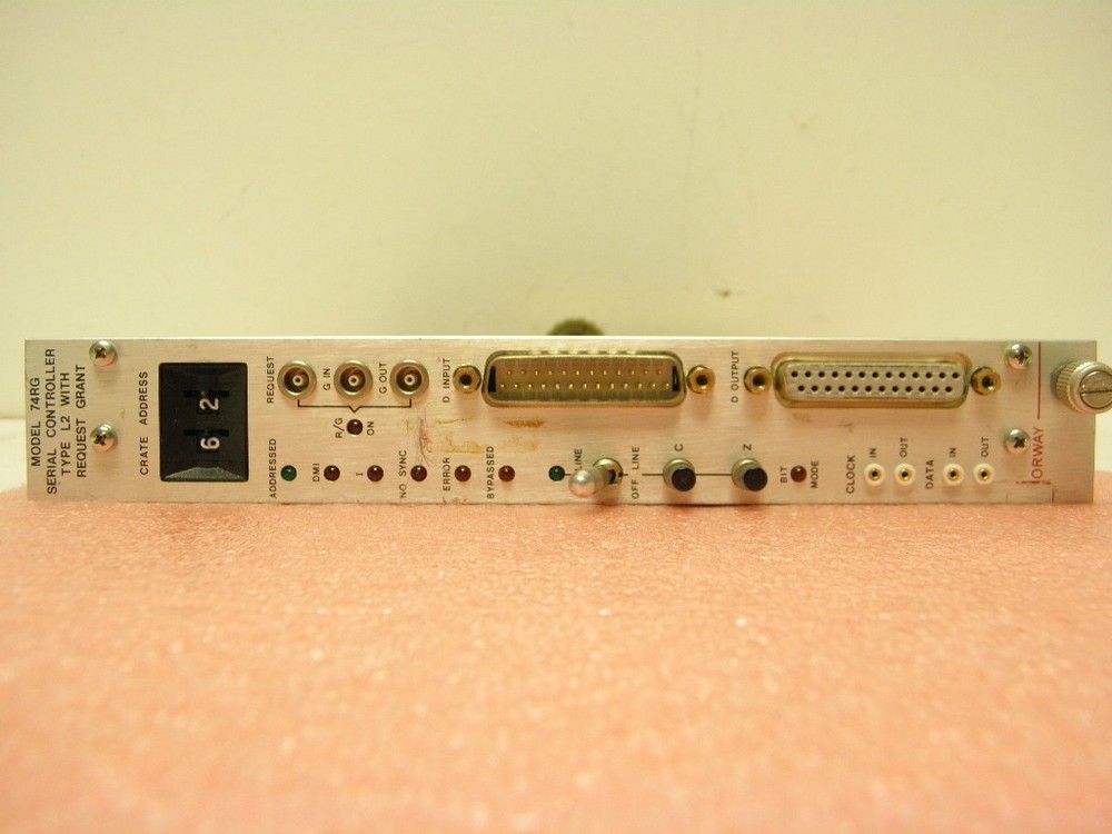 Jorway model 74RG Serial Controller Type L2 with Request Grant Fastbuss module