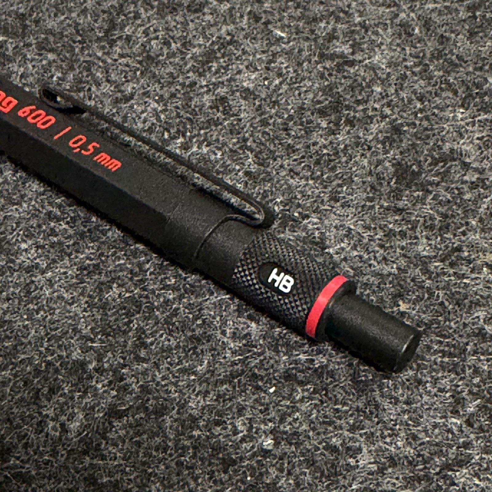 Vintage 1989 rOtring 600 0.5mm 502 605 Black Mechanical Pencil Rare NOS