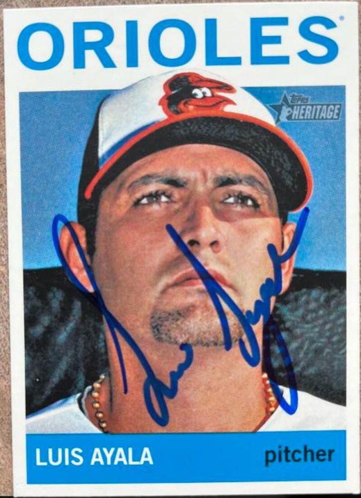 Luis Ayala Autographed 2013 Topps Heritage #341