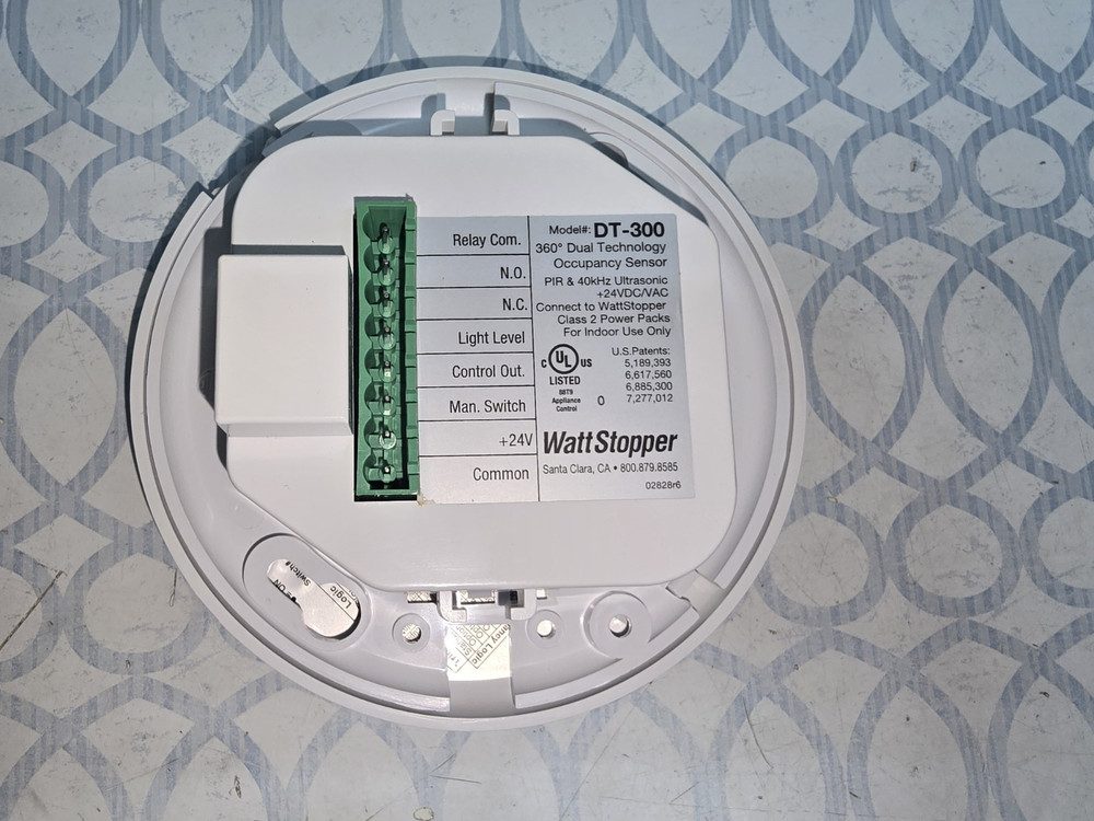 WattStopper DT-300 360 Deg Coverage Dual Technology Ceiling Occupancy Sensor