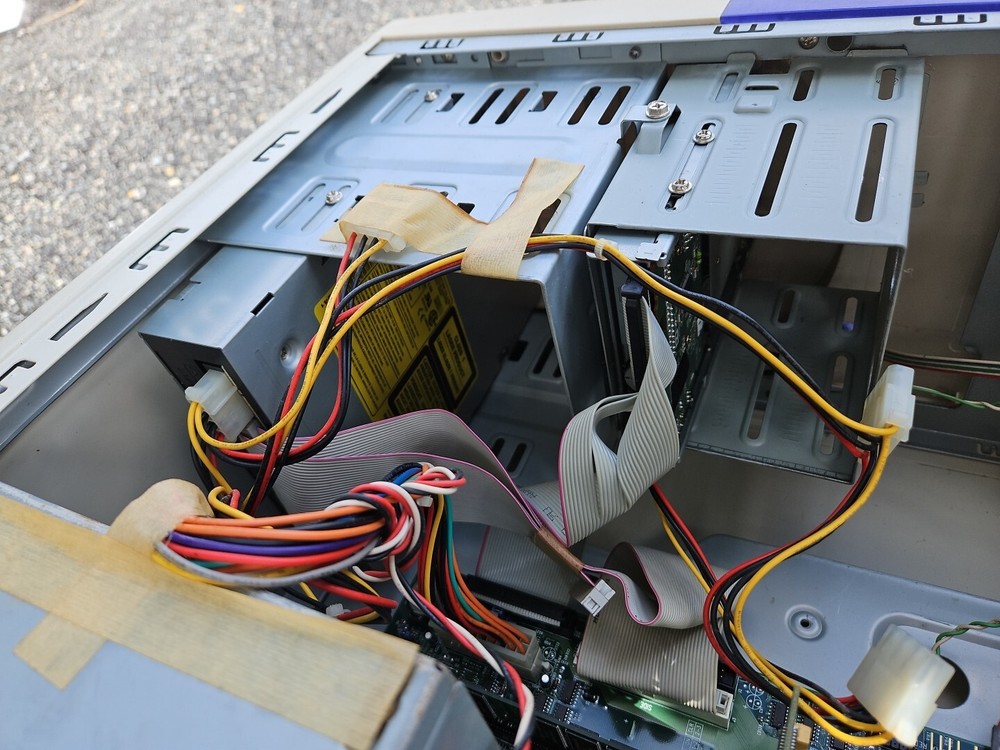 Vintage 1990s PC CPU Computer Translucent Case 89 S7