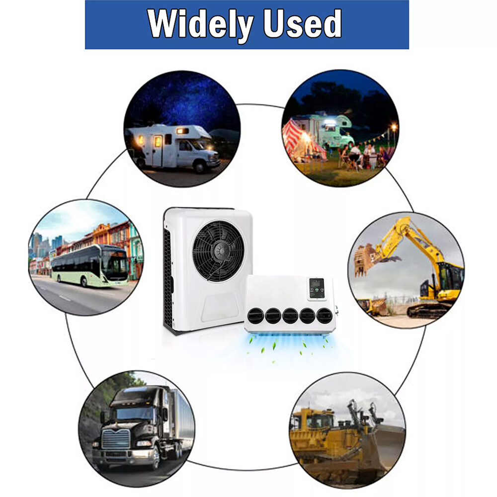 12V 12000BTU Truck Cab Air Conditioner Split A/C For Semi Trucks RV Caravan Vans