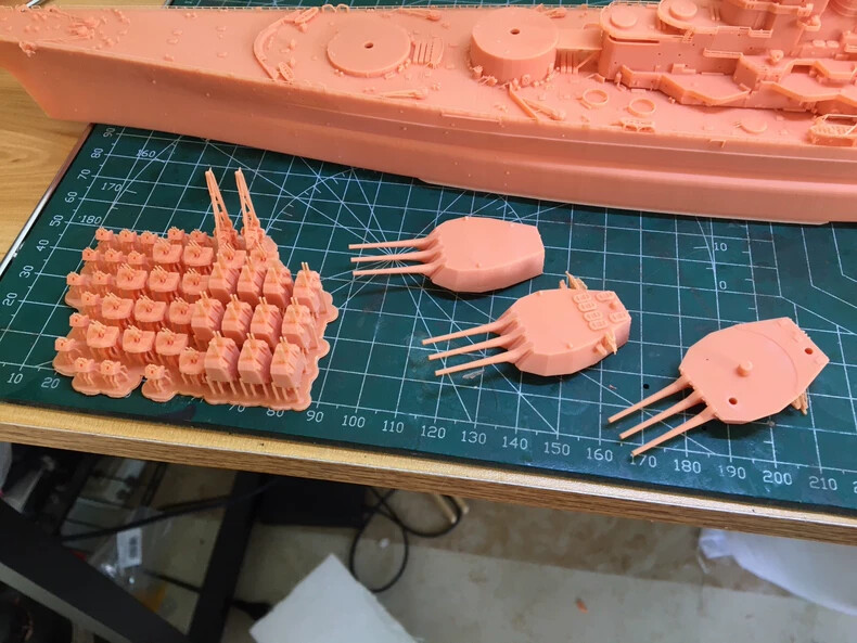 3D Printed 1/700 Soviet Admiral Ushakov Battleship Unpainted Model Kit